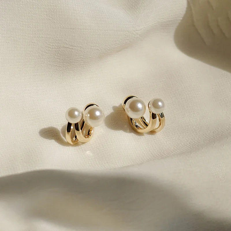 ✨ Classic Pearl Drop Earrings for Women – Retro Zinc Alloy Jewelry | Elegant Banquet & Girlfriend Gift