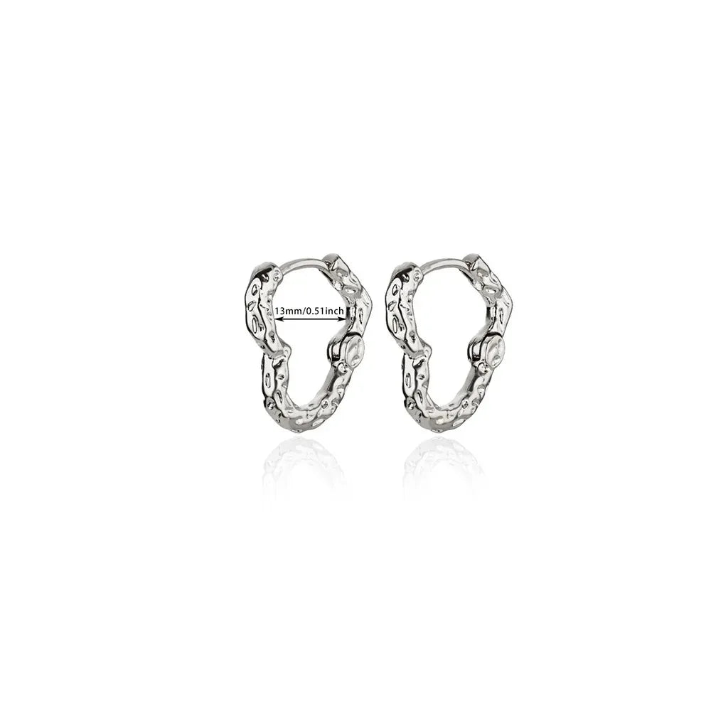 ✨ Hollow Zircon Heart Earrings for Women – Gold Stainless Steel Luxury Studs | Wedding, Couple & Gift Jewelry