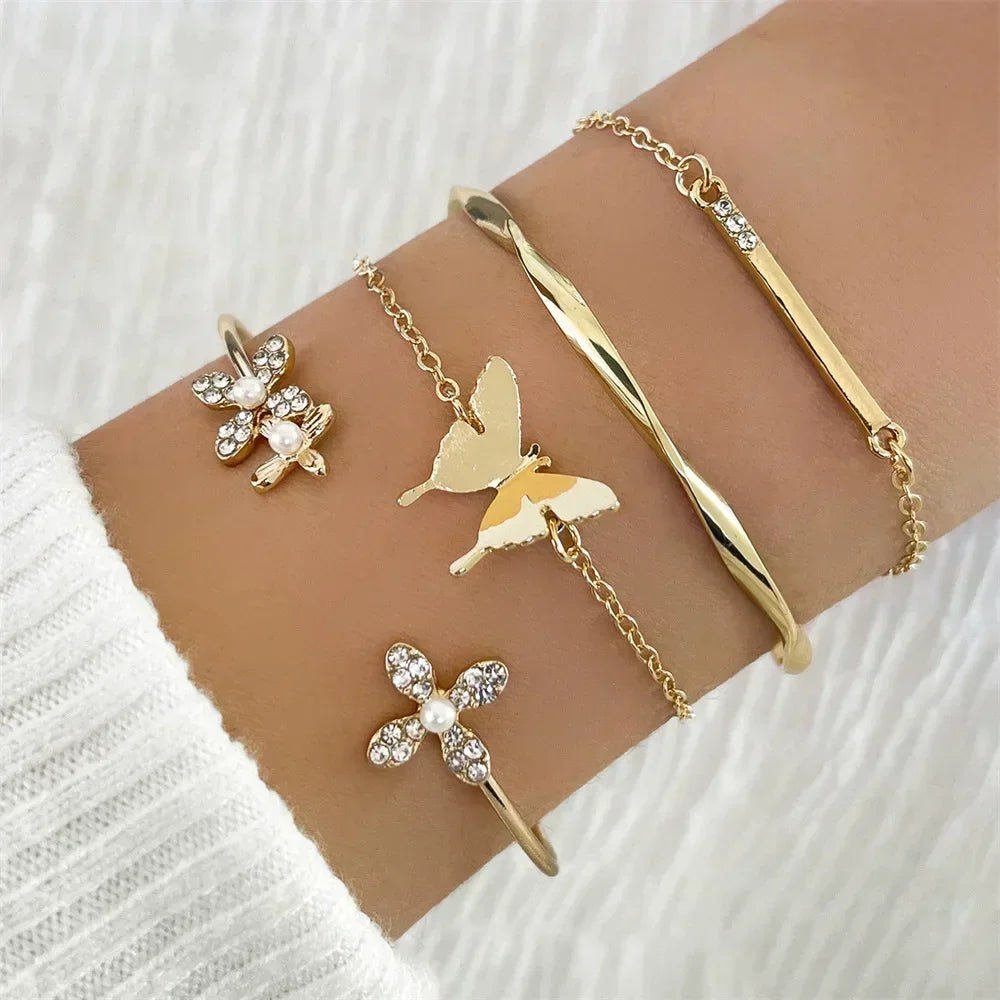 Hot Sale Water Drop Bangle Bracelet for Women – Exaggerated Smooth Surface Adjustable Metal Cuff | Punk Style Fashion Jewelry