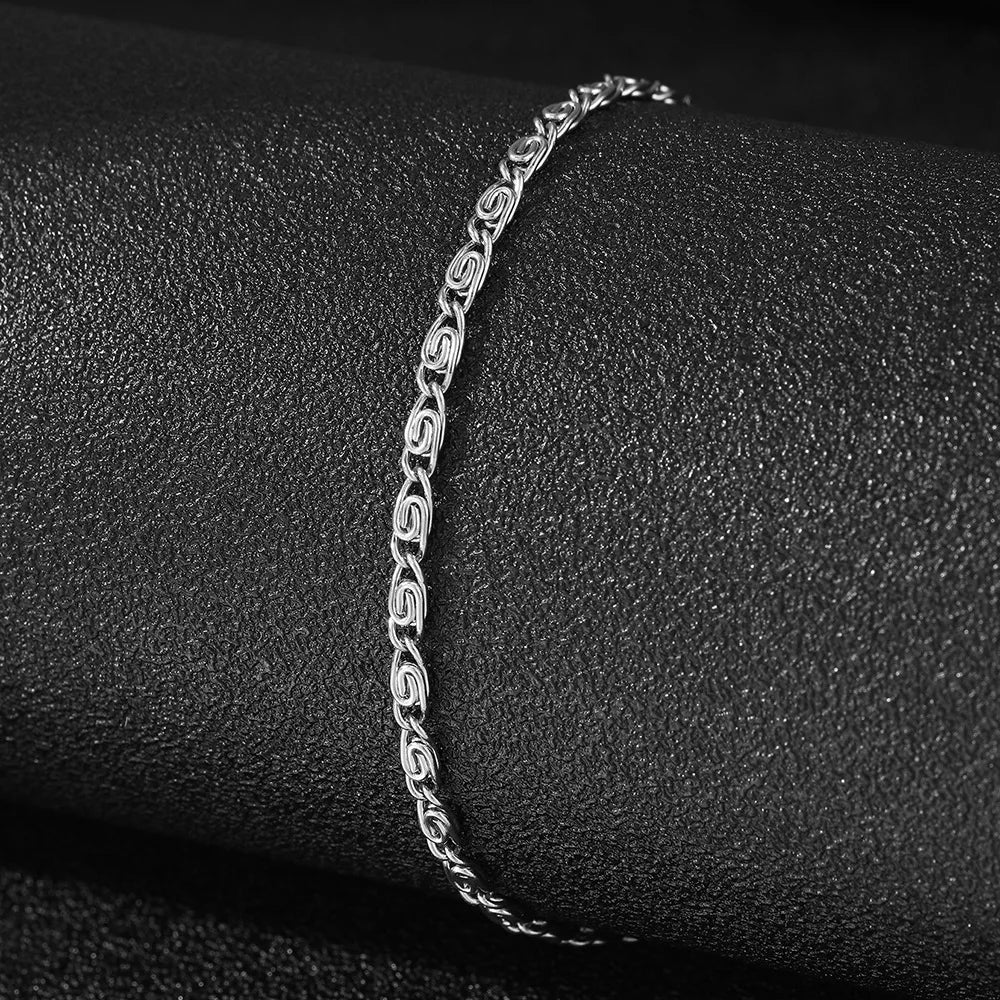 FTCY Stainless Steel Chain Bracelet | Gold Color Lightweight Women’s Bracelet & Anklet | Luxury Everyday Jewelry