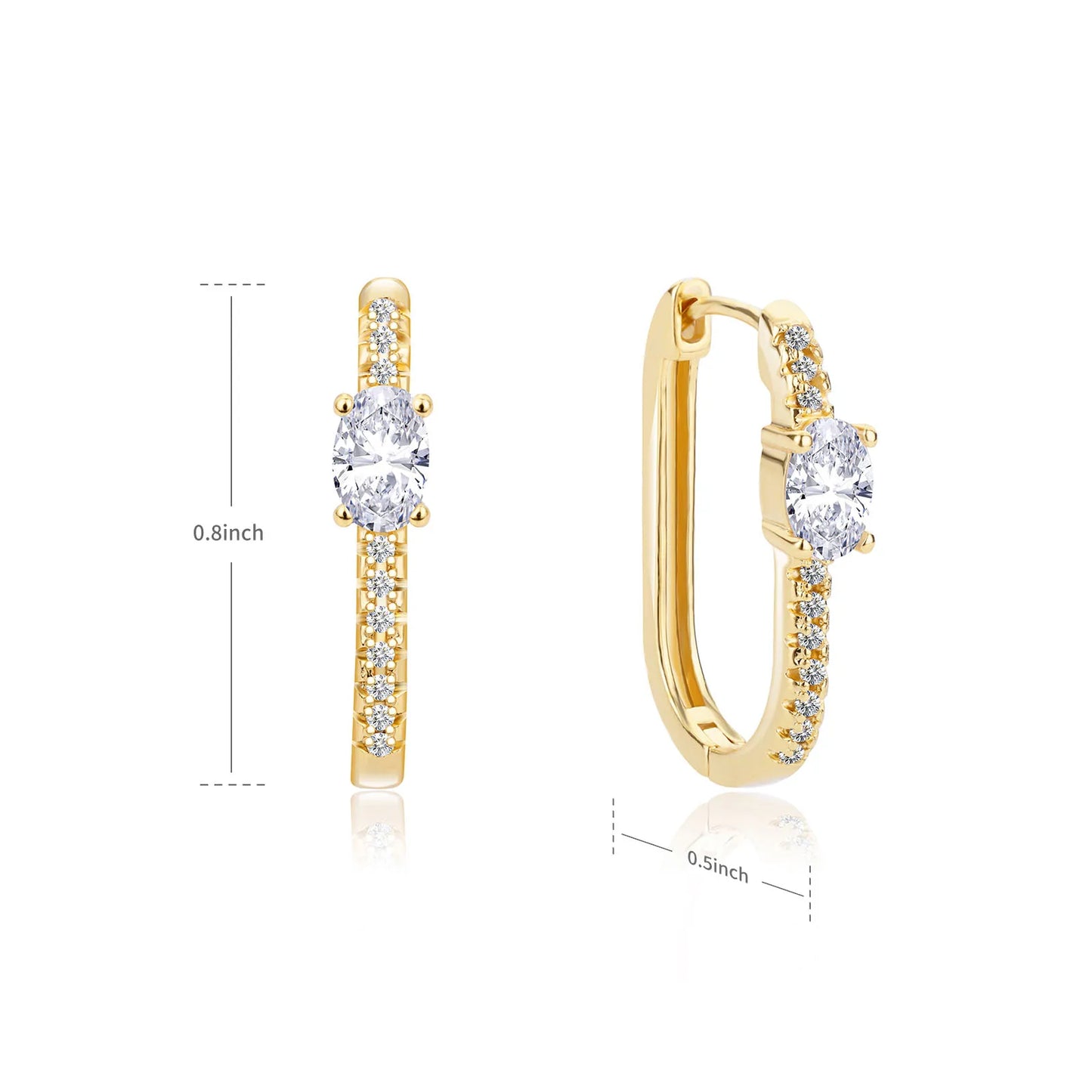 ✨ Minimalist Zircon Irregular Stud Earrings – Stainless Steel Round Fashion Jewelry for Women | Party, Wedding & Gift