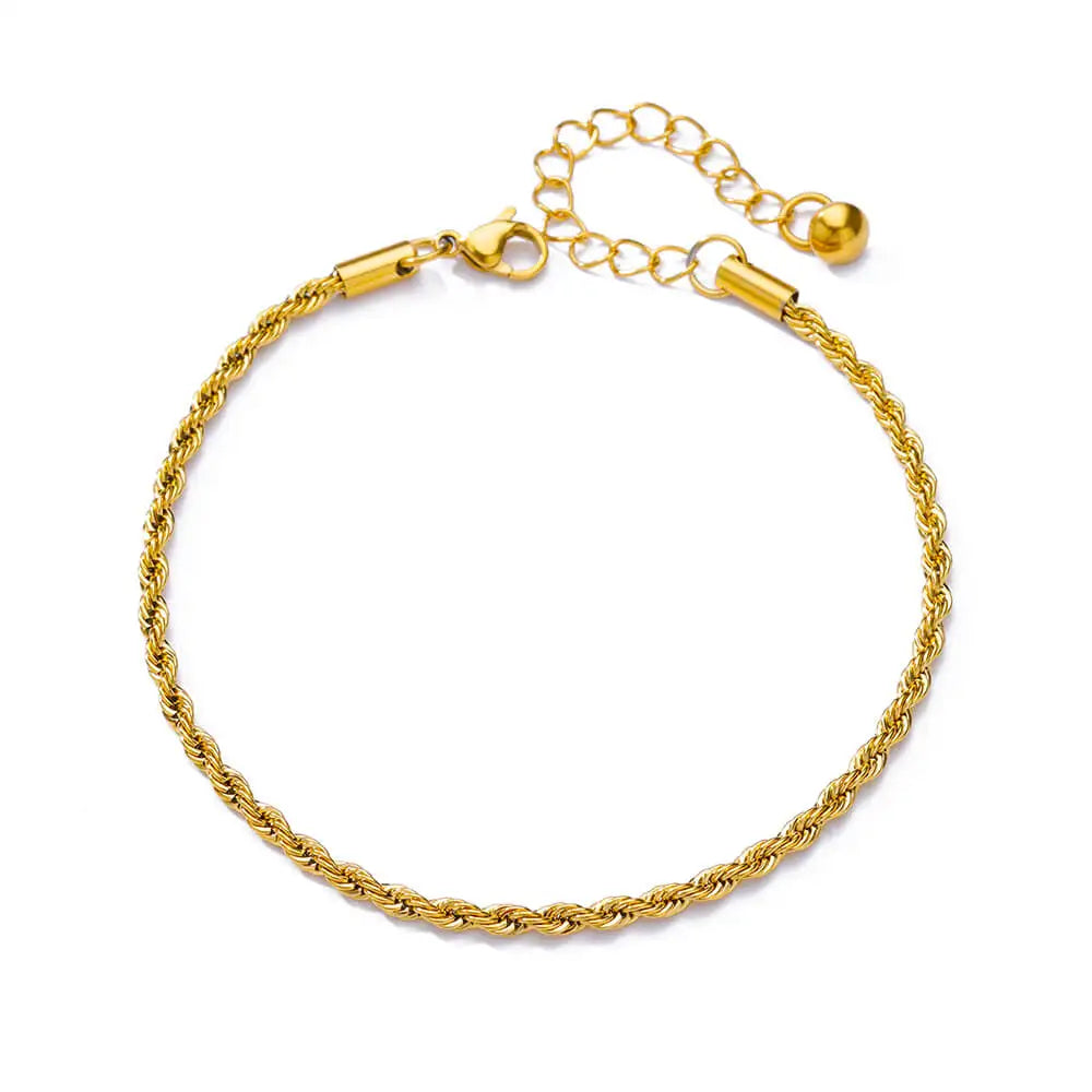✨ Minimalist Paperclip Chain Anklet for Women | Stainless Steel Gold Link Chain Bracelet | Trendy Jewelry Gift for Mom