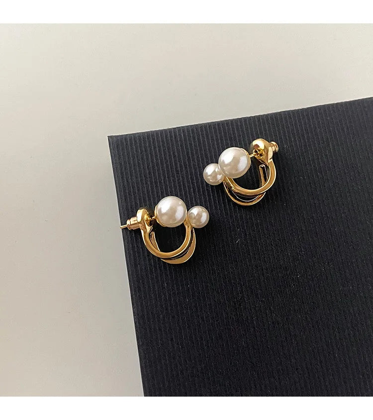 ✨ Classic Pearl Drop Earrings for Women – Retro Zinc Alloy Jewelry | Elegant Banquet & Girlfriend Gift