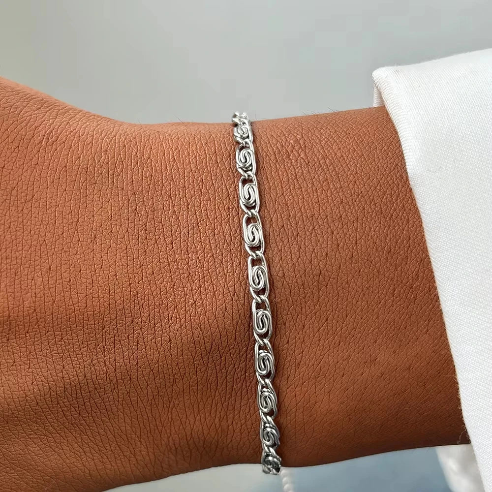 FTCY Stainless Steel Chain Bracelet | Gold Color Lightweight Women’s Bracelet & Anklet | Luxury Everyday Jewelry