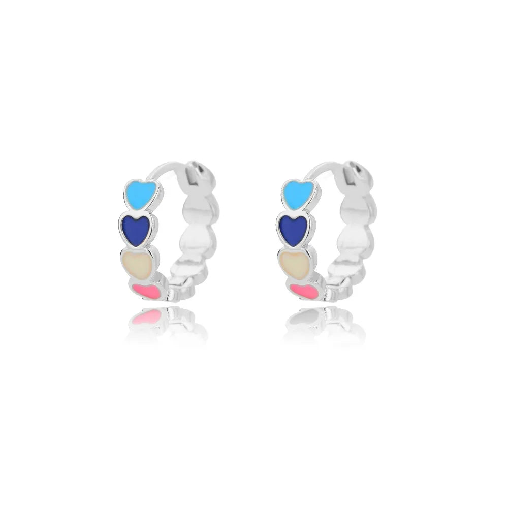 ✨ Hollow Zircon Heart Earrings for Women – Gold Stainless Steel Luxury Studs | Wedding, Couple & Gift Jewelry