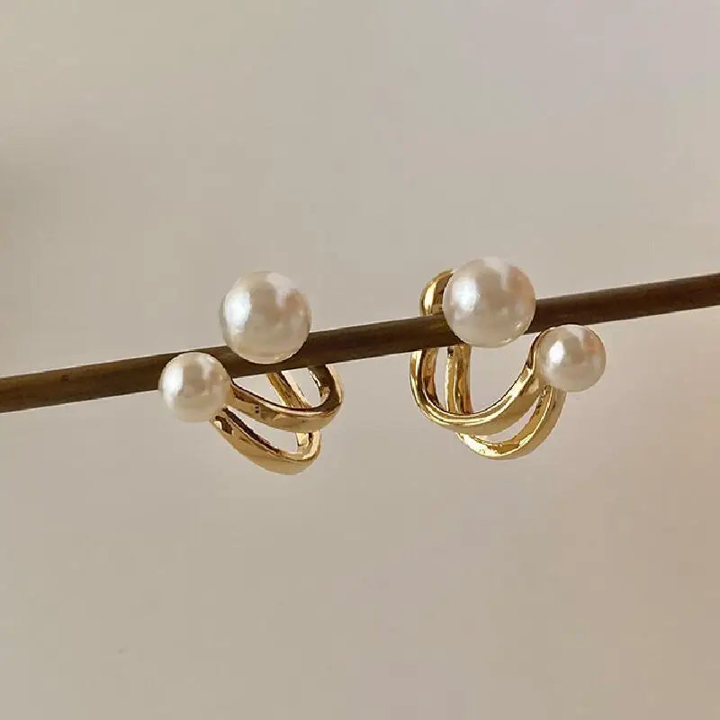 ✨ Classic Pearl Drop Earrings for Women – Retro Zinc Alloy Jewelry | Elegant Banquet & Girlfriend Gift