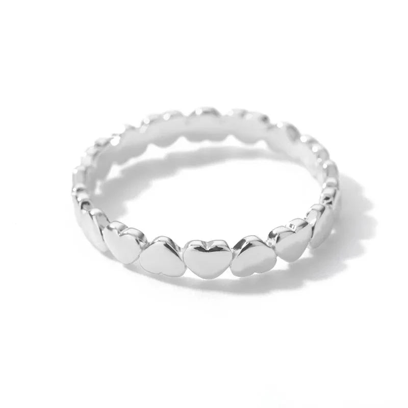 Gold Heart Ring – Stainless Steel Wedding & Engagement Jewelry for Women