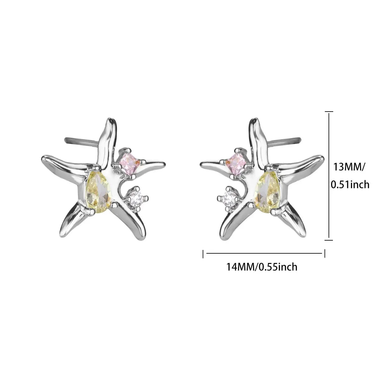 ✨ Vintage Starfish Stud Earrings for Women – Gold Stainless Steel Ocean-Inspired Jewelry | Summer Party & Gift 2025