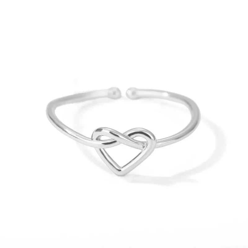 Zircon Little Heart Ring – Minimalist Gold-Plated Stainless Steel Women’s Jewelry Gift