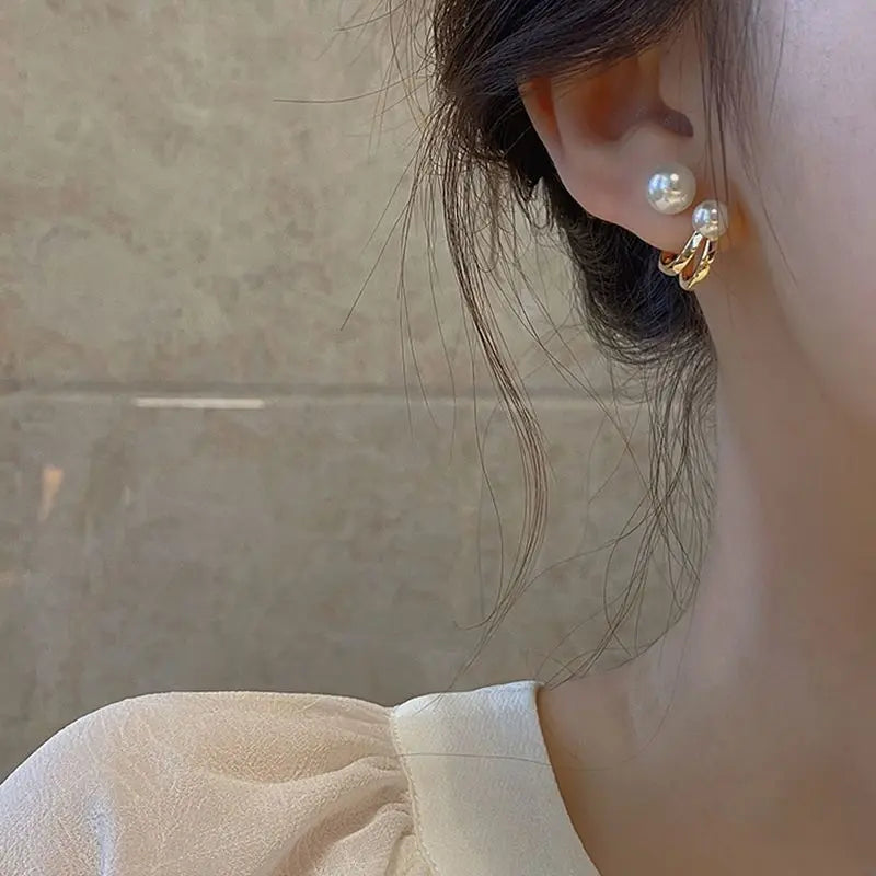 ✨ Classic Pearl Drop Earrings for Women – Retro Zinc Alloy Jewelry | Elegant Banquet & Girlfriend Gift