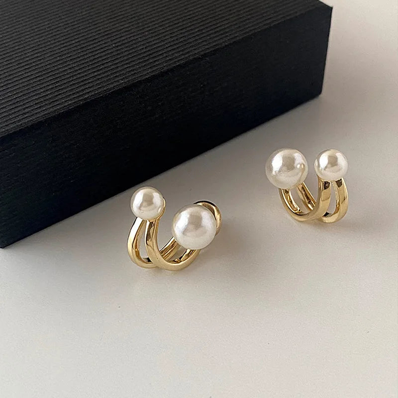 ✨ Classic Pearl Drop Earrings for Women – Retro Zinc Alloy Jewelry | Elegant Banquet & Girlfriend Gift