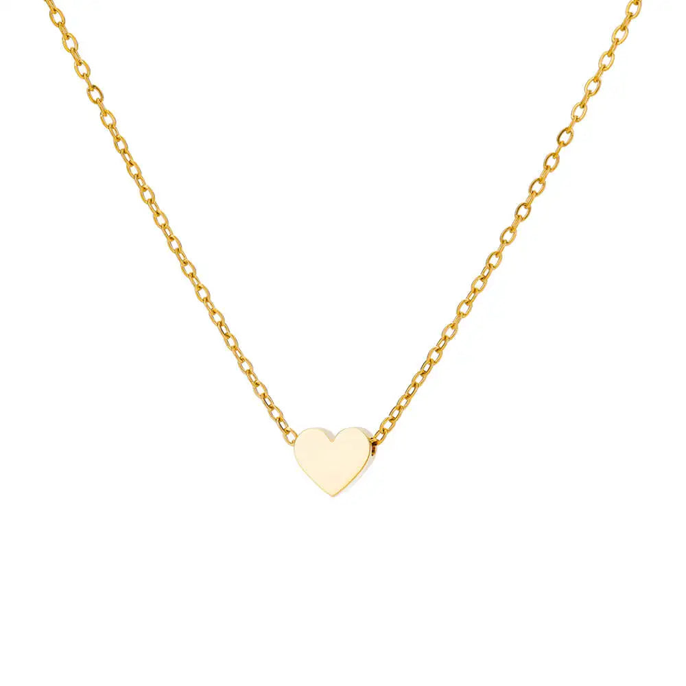 ✨ Stainless Steel Love Heart Pendant Necklace for Women – 2025 Trendy Lip Chain Jewelry | Minimalist Gift with Free Shipping