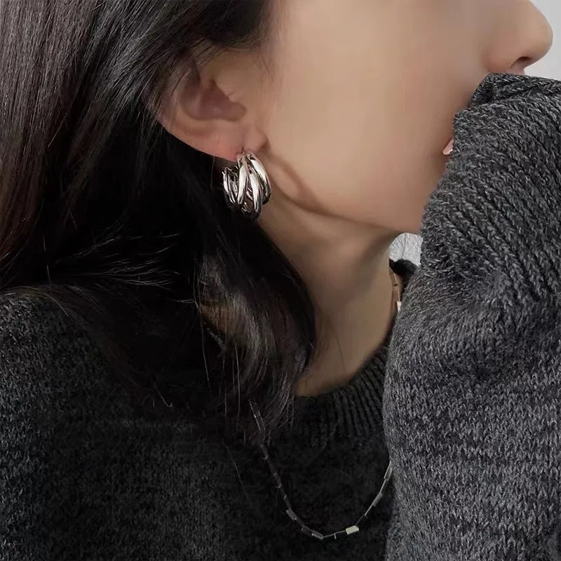 ✨ Elegant Gold Hoop Earrings for Women – Vintage Geometric Statement Jewelry | Party & Luxury Gift