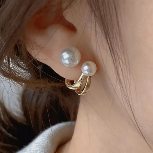✨ Classic Pearl Drop Earrings for Women – Retro Zinc Alloy Jewelry | Elegant Banquet & Girlfriend Gift